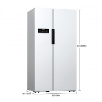 西门子 610升 变频风冷无霜冰箱双开门 （白色） BCD-610W(KA92NV02TI