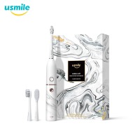 usmile 电动牙刷 情侣款 成人款声波级电动牙刷 大理石白色
