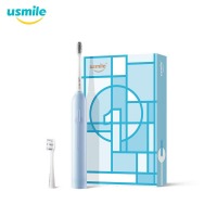 usmile 电动牙刷 成人情侣版 软毛声波自动牙刷 1号刷 精灵蓝