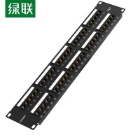 绿联（UGREEN）电话语音配线架 3U加厚镀金模块式高端工程级理线器 NW155 50口