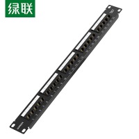绿联（UGREEN）电话语音配线架 3U加厚镀金模块式高端工程级理线器 NW155 25口