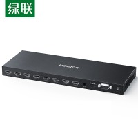 绿联（UGREEN）hdmi2.0视频矩阵分配器四进四出 监控 计算机主机显示器 4进4出