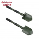三极户外（Tri-polar）TP5542  锰钢小折叠铲多功能工兵铲  军绿色