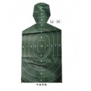 战鼓 训练半身靶靶纸（带环J绿色） 半身靶靶纸 100cm*50cm