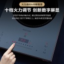 美的（Midea）电磁炉双环混合动力A级微晶面板2200W大火十档滑控调节智能定时双风机散热电磁炉C22-DH2210