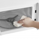 美的（Midea）复古旋钮微波炉360°转盘式加热20升PM2004白色