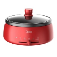 美的（Midea） 电火锅DH2851家用多用途锅电炒锅电蒸锅多功能锅4L大容量电热锅 D