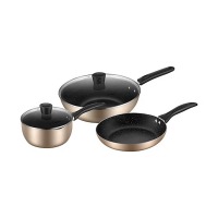 美的（Midea）SL0303锅具套装厨具烹饪组合家用电磁炉燃气不粘锅炒锅奶锅煎锅