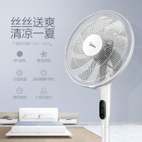 美的（Midea）电风扇 落地扇遥控台式电风扇摇头轻音家用变频台扇 FS40-18AR 白
