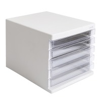 晨光(M&G)文具灰色五层桌面文件柜 抽屉式收纳柜 资料柜 单个装ADM95296