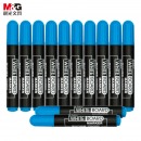 晨光(M&G)文具蓝色可擦白板笔 单头办公会议笔 易擦笔 12支/盒MG2160