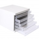 晨光(M&G)文具灰色五层桌面文件柜 抽屉式收纳柜 资料柜 单个装ADM95296