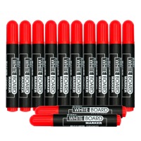 晨光（M&G）文具红色可擦白板笔 单头办公会议笔 易擦物流记号笔 12支/盒MG2160