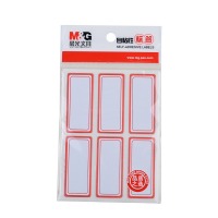 晨光（M&G）自粘性标签贴纸 便利便签条 百事贴 价格条标签贴 6枚X10自粘性标签（红）