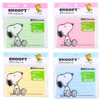 晨光（M&G）晨光3X4多彩自粘便条纸80(snoopy)YS-81（10本）