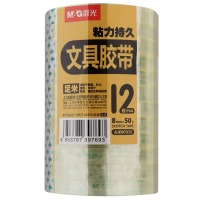 晨光（M&G）高透明胶带易撕小胶带 8mm*50y（12卷/筒装） AJD97372