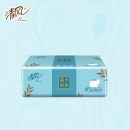 清风原木纯品3层100抽四叶草压花抽取式面纸4包/提 6提/箱 整箱24包BR40AQ