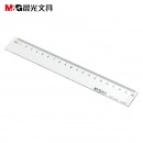 晨光（M&G）ARL96004 办公直尺透明塑料学生绘图直尺 办公制图刻度尺子 20cm 单把装