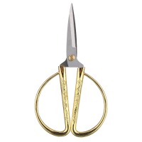 晨光（M&G）金色150mm龙凤呈祥居家剪彩金剪刀 国风传统家用缝纫剪纸剪子剪纸 2把装 