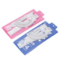 晨光（M&G）ARL96178铝合金办公 绘图金属套尺 （直尺+三角尺*2+量角器）2套装