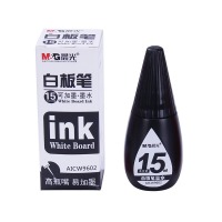 晨光（M&G）文具白板笔15ml可加墨黑色墨水添加液补充液 AICW9602 黑（5瓶装）