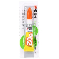 晨光（M&G）文具3g强力胶 502速干透明胶水 粘力持久不宜留痕胶水 单个装AWG970