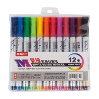 晨光（M&G）AWMY2302 12色易擦彩色白板笔 儿童绘画涂鸦记号笔 易擦会议笔 便携