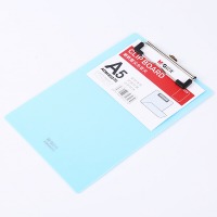 晨光（M&G）文具耐折型实色书写板夹多功能写字板书写垫写板办公用品文件夹A5（粉蓝）ADM