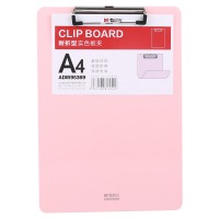 晨光（M&G）文具耐折型实色书写板夹多功能写字板书写垫写板办公用品文件夹 A4 粉红 单个