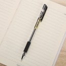 晨光（M&G）金品系列签字笔中性笔水性笔 全针管财务签字笔 黑色 AGPA7101 全针管拔帽款 0.28mm 12支装