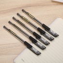 晨光（M&G）金品系列签字笔中性笔水性笔 全针管财务签字笔 黑色 AGPA7101 全针管拔帽款 0.28mm 12支装