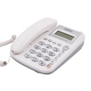 晨光（M&G）AEQ96761普惠型经典水晶按键电话机 有线电话机座机固话办公家用商务来电显示 白色