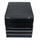 晨光（M&G）文具黑色五层桌面带锁文件柜 抽屉式收纳柜 办公财会资料柜 单个装ADM95298