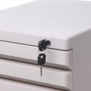 晨光（M&G）文具灰色四层桌面带锁文件柜 抽屉式收纳柜 办公财会资料柜 单个装ADM95297