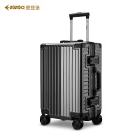 爱登堡（Edenbo）F368 商务行李箱旅行拉杆箱大容量耐磨登机箱 深灰色 20英寸