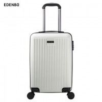 爱登堡（Edenbo）FMX-001 行李箱简约商务旅行拉杆箱登机箱 白色 20英寸