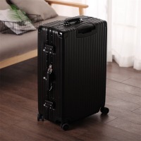 爱登堡（Edenbo）F1608 时尚高档铝框旅行拉杆箱行李箱 黑色 20英寸