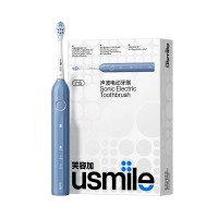 usmile Y1s 笑容加电动牙刷 成人声波震动电动牙刷送礼优选 雾蓝