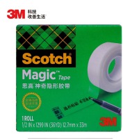 3M 思高 810-CQ25 神奇隐形胶带 学习修补 可黏错题 19mm×25m 12卷/