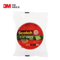 3M 思高 200C-24 胶带 双面强力粘贴棉纸胶带 办公用品 10卷装