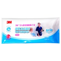 3M 9600 医用消毒湿巾2%葡萄糖酸氯已定医用卫生洗必泰消毒湿巾 沐浴巾便携护理湿纸巾