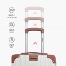 爱登堡（Edenbo）F337 商务行李箱旅行拉杆箱大容量耐磨登机箱 高雅白+粉撞色 20英寸
