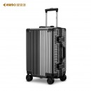 爱登堡（Edenbo）F368 商务行李箱旅行拉杆箱大容量耐磨登机箱 深灰色 20英寸