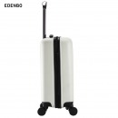爱登堡（Edenbo）FMX-001 行李箱简约商务旅行拉杆箱登机箱 白色 20英寸