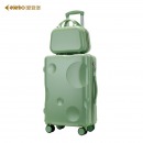 爱登堡（Edenbo）F336 时尚旅行拉杆箱行李箱万向轮登机箱牛油果色 20英寸