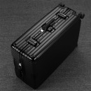 爱登堡（Edenbo）F1608 时尚高档铝框旅行拉杆箱行李箱 黑色 20英寸