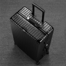 爱登堡（Edenbo）F1608 时尚高档铝框旅行拉杆箱行李箱 黑色 20英寸