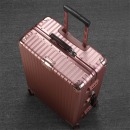爱登堡（Edenbo）F1608 时尚高档铝框旅行拉杆箱行李箱 玫瑰金 20英寸