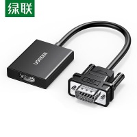 绿联 UGREEN 50945 VGA转HDMI转换器 黑色