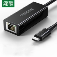 绿联 UGREEN 30287 Type-C百兆有线网卡转换器 USB-C转RJ45网口 
